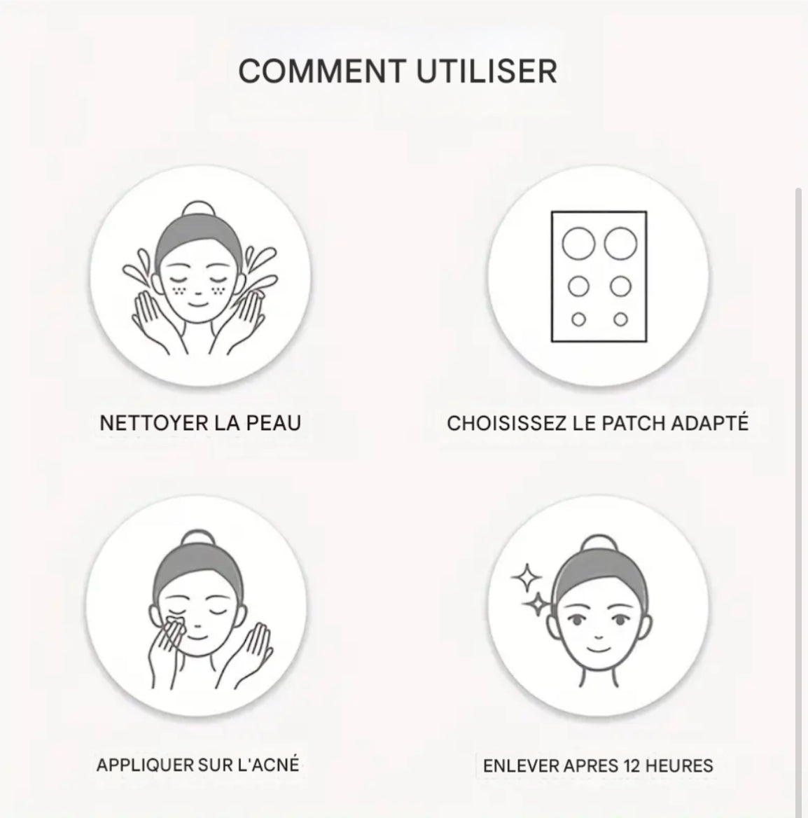 Patch Anti-Acné hydrocolloid