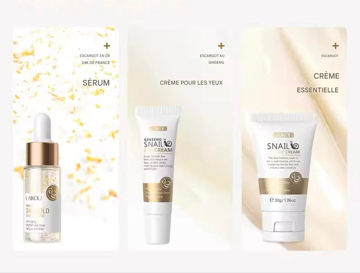 Laikou Ensemble de Soins Revitalisants Snail – Hydratation & Jeunesse