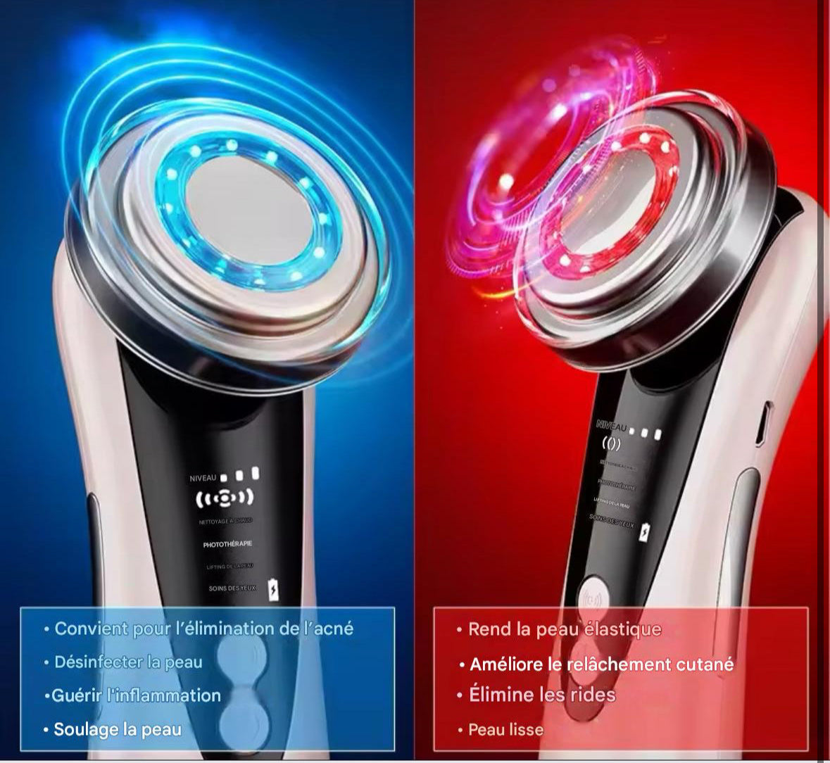 Appareil Soin du Visage Luminothérapie