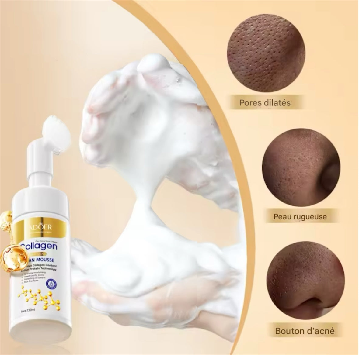 Sadoer gel nettoyant Collagène