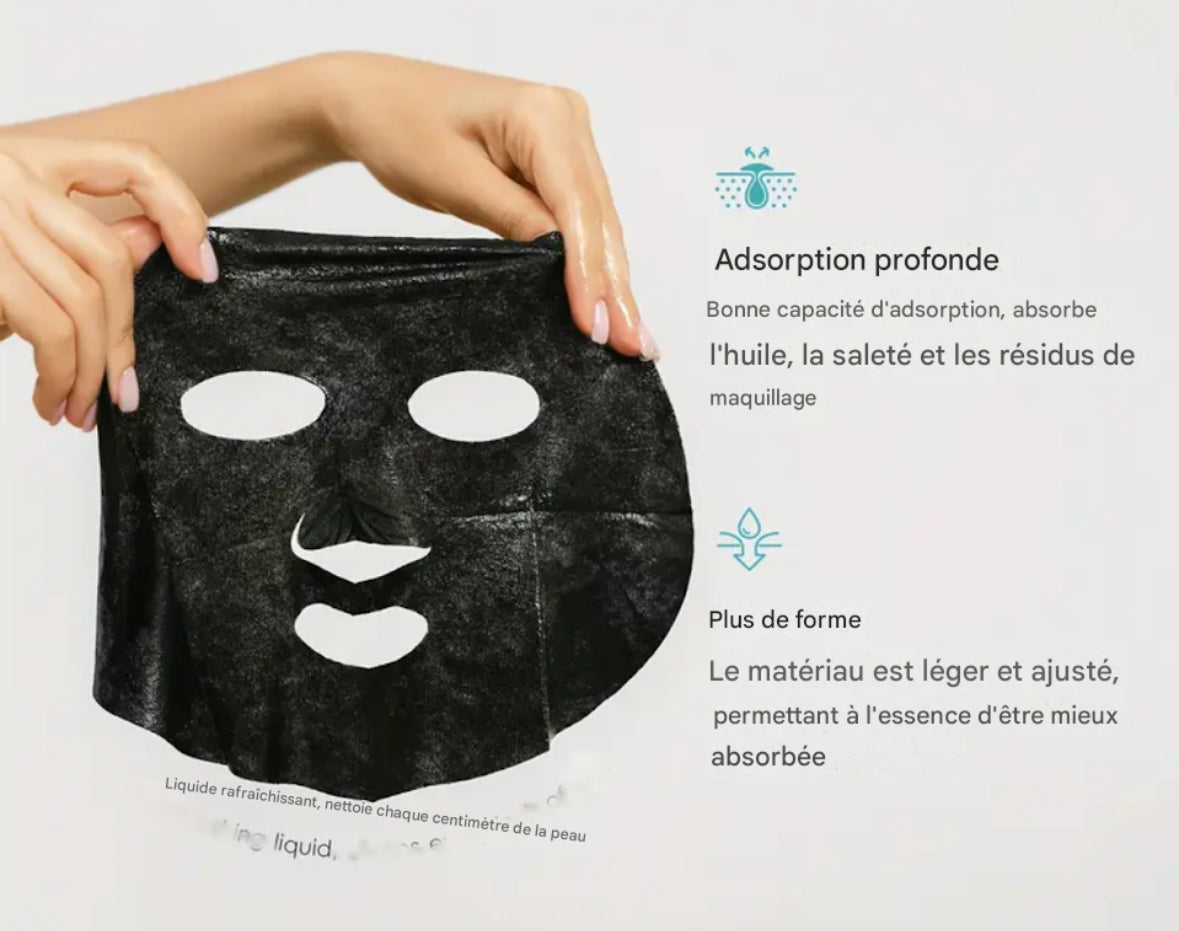 LAIKOU Masque en tissu au Charbon